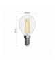 Żarówka LED Filament mini globe 3,4W E14 ciepła biel EMOS ZF1220