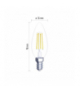 Żarówka LED Filament candle 6W E14 ciepła biel EMOS ZF3240