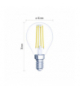Żarówka LED Filament mini globe 6W E14 ciepła biel EMOS ZF1240