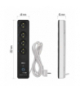 GoSmart Przedłużacz 2 m / 4 gniazdka / z wyłącznikiem / PCV / z USB i Wi-Fi / 1,5 mm2 EMOS P1412ST
