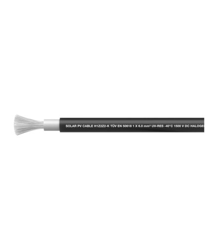 Kabel solarny PV H1Z2Z2 czarny 6mm, 500 m EMOS S9403