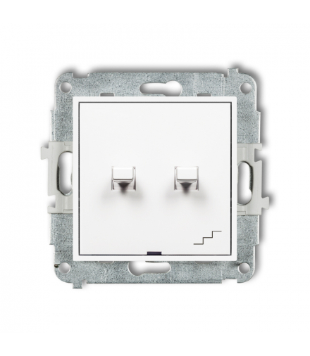 ICON Łącznik schodowy podwójny w stylu amerykańskim biały Karlik IWPUS-33