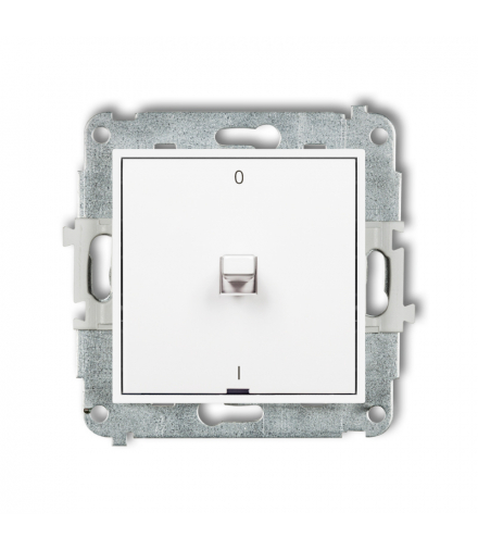 ICON Łącznik dwubiegunowy w stylu amerykańskim biały Karlik IWPUS-9