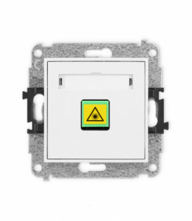 ICON Gniazdo światłowodowe optyczne pojedyncze biały Karlik IGOP-1