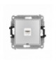 ICON Gniazdo komputerowe 1xRJ45, kat. 5e, 8-stykowy, bez pola opisowego srebrny metalik Karlik 7IGKBO-1