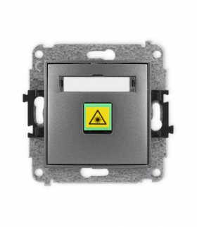 ICON Gniazdo światłowodowe optyczne pojedyncze grafitowy Karlik 11IGOP-1