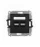 ICON Ładowarka podwójna USB, 5V, 3.1A czarny mat Karlik 12ICUSB-6