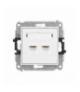 ICON Gniazdo komputerowe 2xRJ45, kat. 5e, 8-stykowy biały mat Karlik 25IGK-2