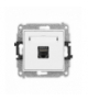 ICON Gniazdo komputerowe 1xRJ45, kat. 7, ekranowane, 8-stykowy biały mat Karlik 25IGK-9