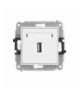 ICON Gniazdo pojedyncze USB A-A 2.0 biały mat Karlik 25IGUSB-1