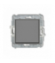ICON Łącznik zwierny pojedynczy (jeden klawisz bez piktogramu) Szary mat Karlik 27IWP-4.1