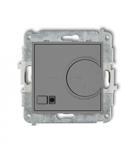 ICON Elektroniczny regulator temperatury z czujnikiem podpodłogowym Szary mat Karlik 27IRT-1