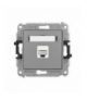 ICON Gniazdo komputerowe 1xRJ45, kat. 6A, 8-stykowy Szary mat Karlik 27IGK-7