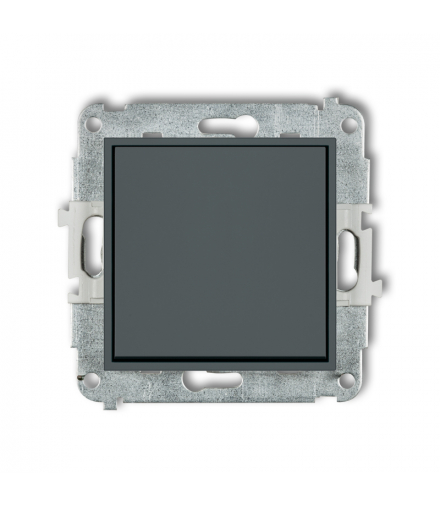 ICON Łącznik krzyżowy (jeden klawisz bez piktogramu) grafitowy mat Karlik 28IWP-6.1