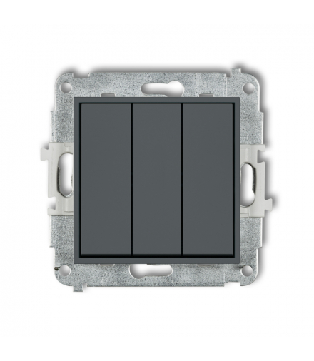 ICON Łącznik potrójny grafitowy mat Karlik 28IWP-7