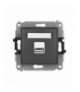 ICON Ładowarka pojedyncza 1xUSB, 5V, 2A grafitowy mat Karlik 28ICUSB-3