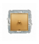 ICON Przycisk zwierny dzwonek w stylu amerykańskim złoty Karlik 29IWPUS-4
