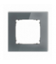 ICON Ramka uniwersalna pojedyncza kwadratowa - efekt szkła (ramka: grafitowa, spód: grafitowy mat) grafitowy Karlik 28-28-IRSK-1