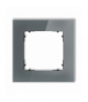 ICON Ramka uniwersalna pojedyncza kwadratowa - efekt szkła (ramka: grafitowa, spód: czarny) grafitowy Karlik 28-12-IRSK-1