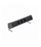 Biurkowy zestaw gniazd 3x250V typ E + ładowarka USB A-C+ plakietka 2xRJ45 szybkozłącza czarny Simon480 48410E30BK00000-44