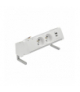 Biurkowy zestaw gniazd 2x250V typ E + ładowarka USB A-C kabel aluminium biały Simon480 48430E20B000000-30