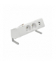 Biurkowy zestaw gniazd 2x250V typ E + ładowarka USB A-C kabel biały Simon480 48430E20B000000-33