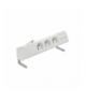 Biurkowy zestaw gniazd 3x250V typ E + plakietka 2xRJ45 kabel biały Simon480 48430E300K00000-33