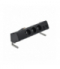 Biurkowy zestaw gniazd 3x250V typ E + plakietka 2xRJ45 kabel czarny Simon480 48430E300K00000-44