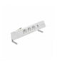 Biurkowy zestaw gniazd 3x250V typ E + ładowarka USB A-C+ plakietka 2xRJ45 kabel biały Simon480 48430E30BK00000-33