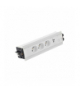 Mediaport Indesk 3x250V typ E + ładowarka USB A-C+ plakietka 2xRJ45 szybkozłącza biały Simon480 48510E30BK00000-33