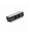 Mediaport Indesk 2x250V typ E + ładowarka USB A-C kabel aluminium czarny Simon480 48530E20B000000-40