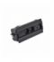 Mediaport Spinner 2x250V typ E + ładowarka USB A-C łącz. kabel czarny Simon480 48630E20B000000-44