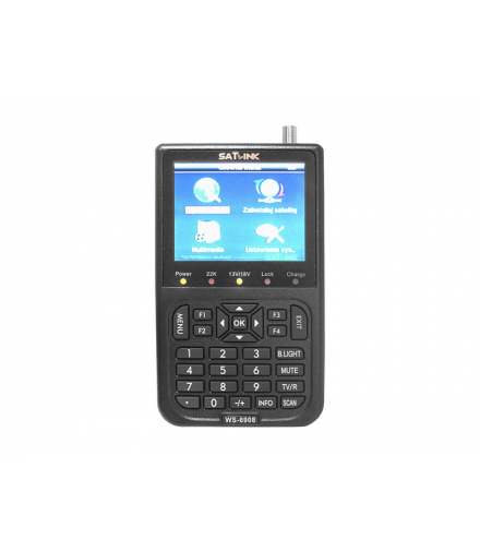Miernik satelitarny LCD SATLINK 6908 DVB-S WS6908