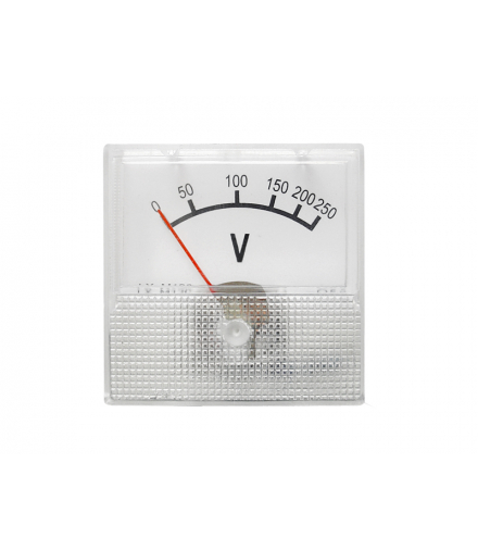 Miernik analogowy voltomierz kwadratowy mini 250V LXM130