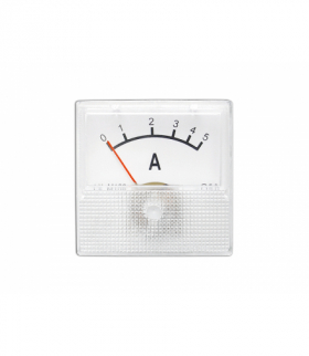 Miernik analogowy amperomierz kwadratowy mini 5A. LXM108