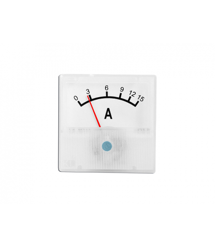 Miernik analogowy amperomierz kwadratowy mini 15A. LXM111