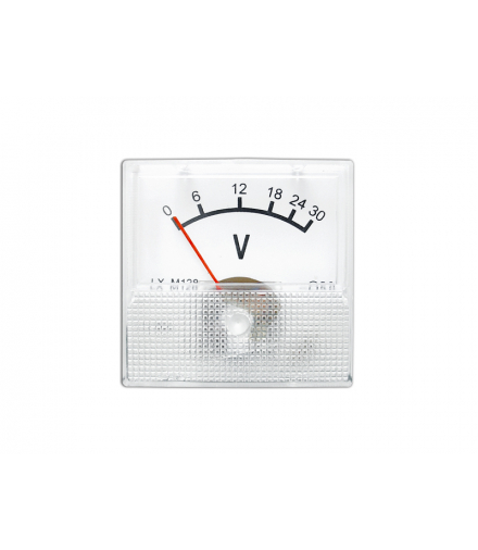 Miernik analogowy voltomierz kwadratowy mini 30V LXM128