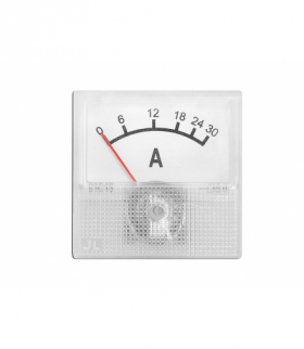 Miernik analogowy amperomierz kwadratowy mini 30A + bocznik. LXM113