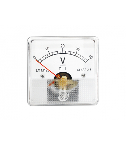 Miernik analogowy voltomierz kwadratowy 40V LXM123