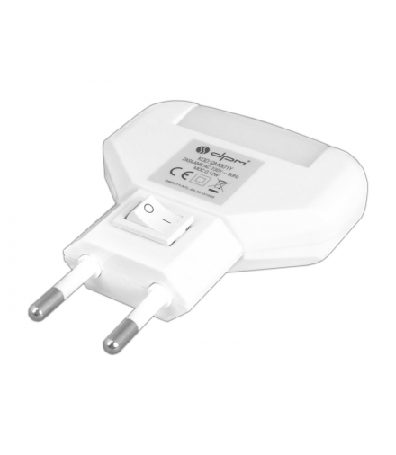 Lampka nocna 0.12W, światło niebieskie. LXL593