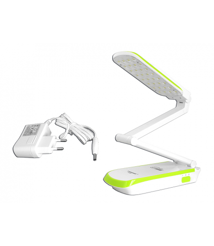 Lampka biurkowa 32-LED TS-56 z akum.200mAh składana zielona LXTS56Z
