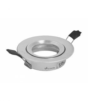 Oprawka MR16 Silve ruchoma srebrny/srebrny/szkło gwint Lumixa KD8104A