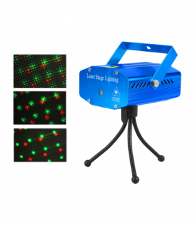 Projektor laserowy 3D światło czerwono-zielone LXAS140