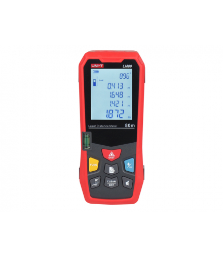 Dalmierz miernik dystansu, metrówka laserowa UT392A LM80 LXLM80