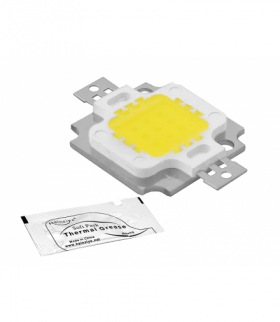 Dioda LED COB 10W, swiatło ciepłe białe + pasta silver. LXLED10C