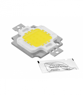 Dioda LED COB 10W, światło zimne białe + pasta silver. LXLED10Z