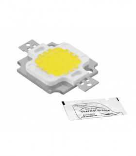DIODA LED COB 10W 12V, światło zimne białe + pasta silver. LXLED10Z12