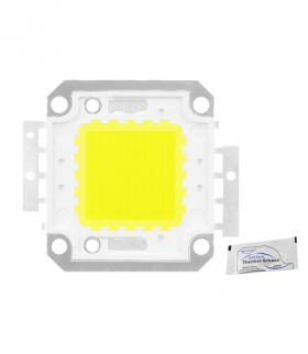 Dioda COB 100 W Premium, światło zimne białe + pasta silver. LXLED100ZHQ