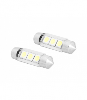Żarówka LED 36mm 3x5050, 12V, barwa światła biała zimna LTC SA30