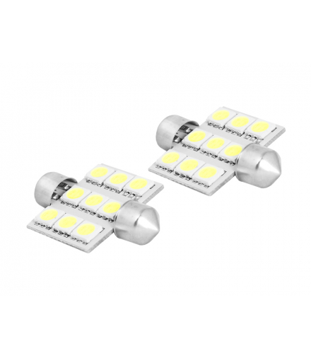 Żarówka LED 36mm, 9x5050, 12V, barwa światła biała zimna LTC SA39